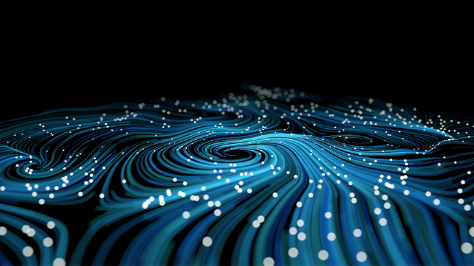 Blue background image with a sense of AII technology